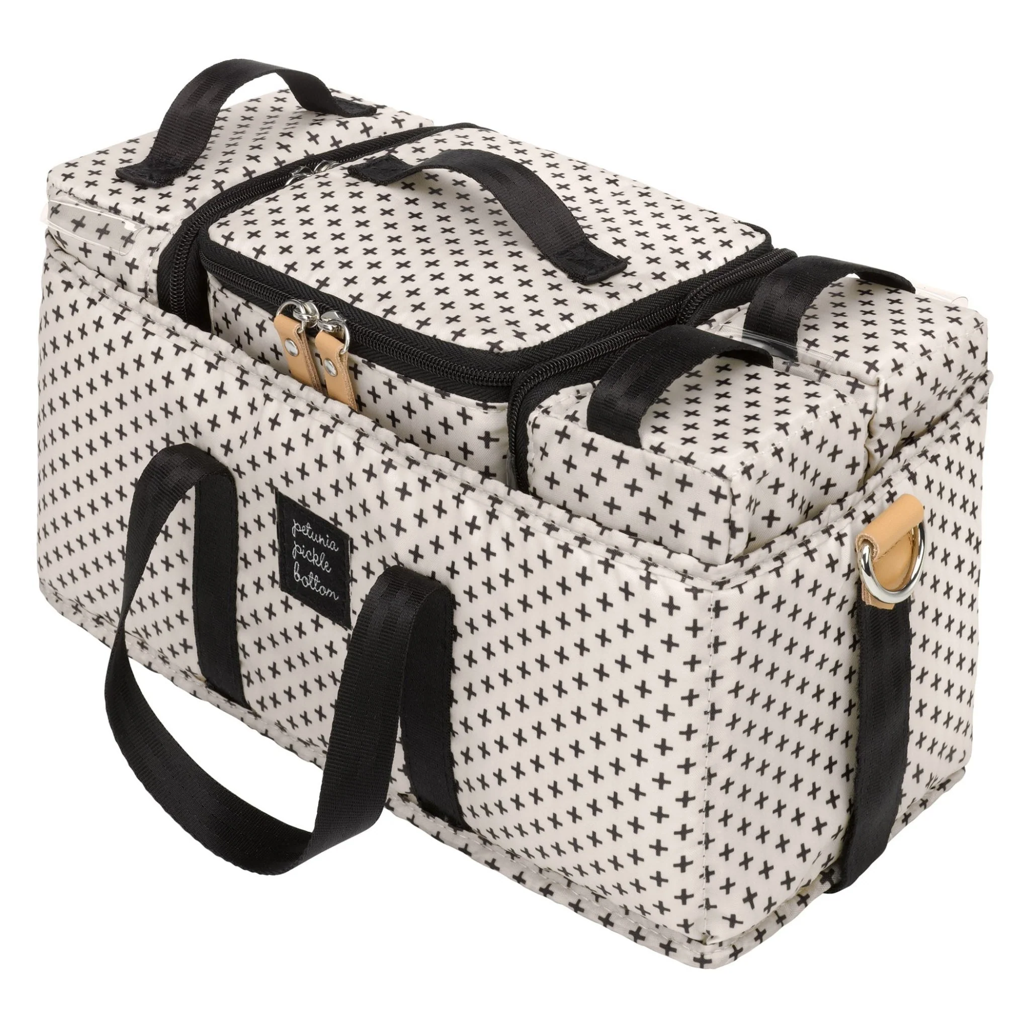 2-in-1 Provisions Backpack in Grey Matte Leatherette, Deluxe Kit & Stroller Clips Bundle - Image 4