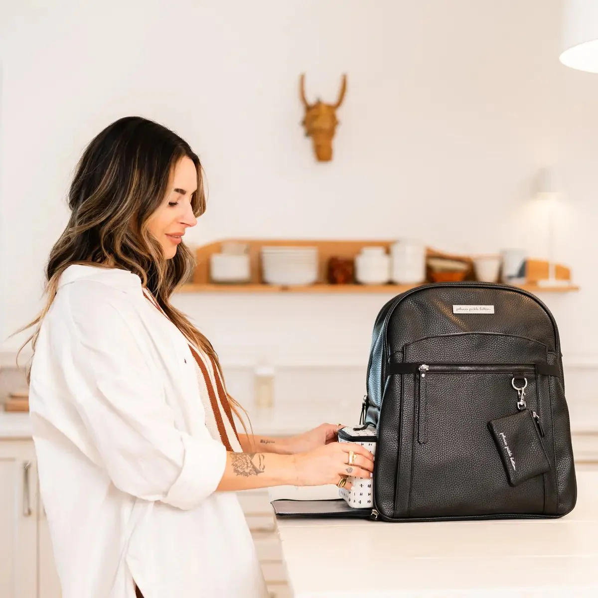 2-in-1 Provisions Backpack in Ebony, Prompt Pump Kit & Stroller Clips Bundle - Image 3