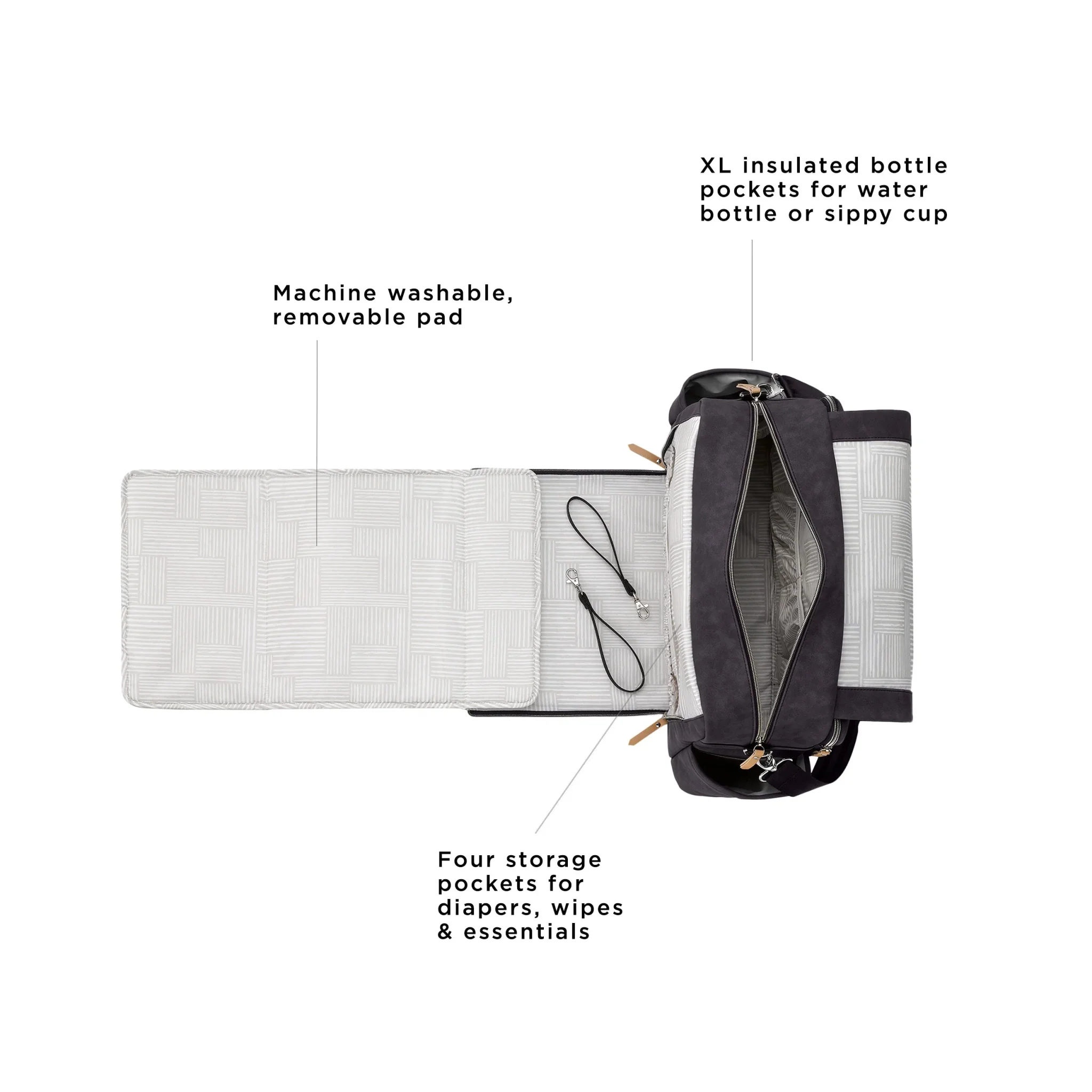 Boxy Backpack Deluxe in Carbon Cable Stitch - Image 3