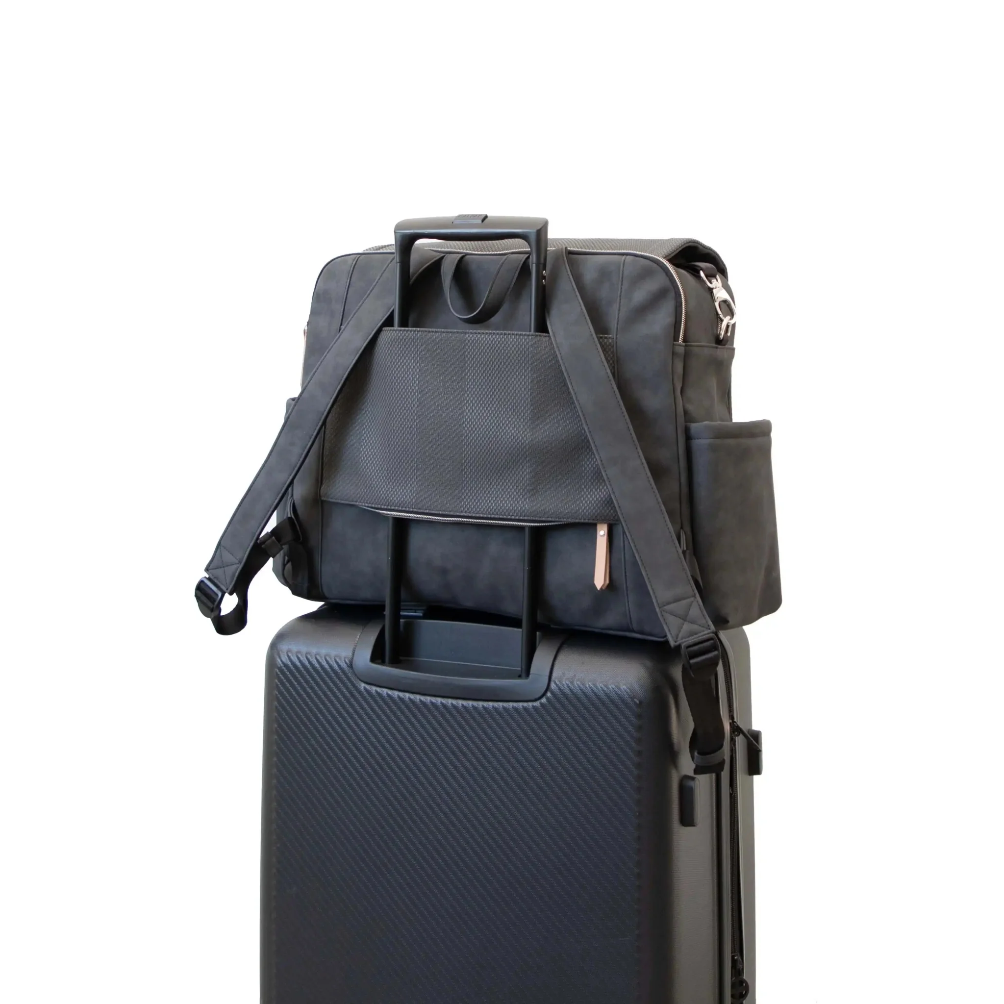 Boxy Backpack Deluxe in Carbon Cable Stitch - Image 6