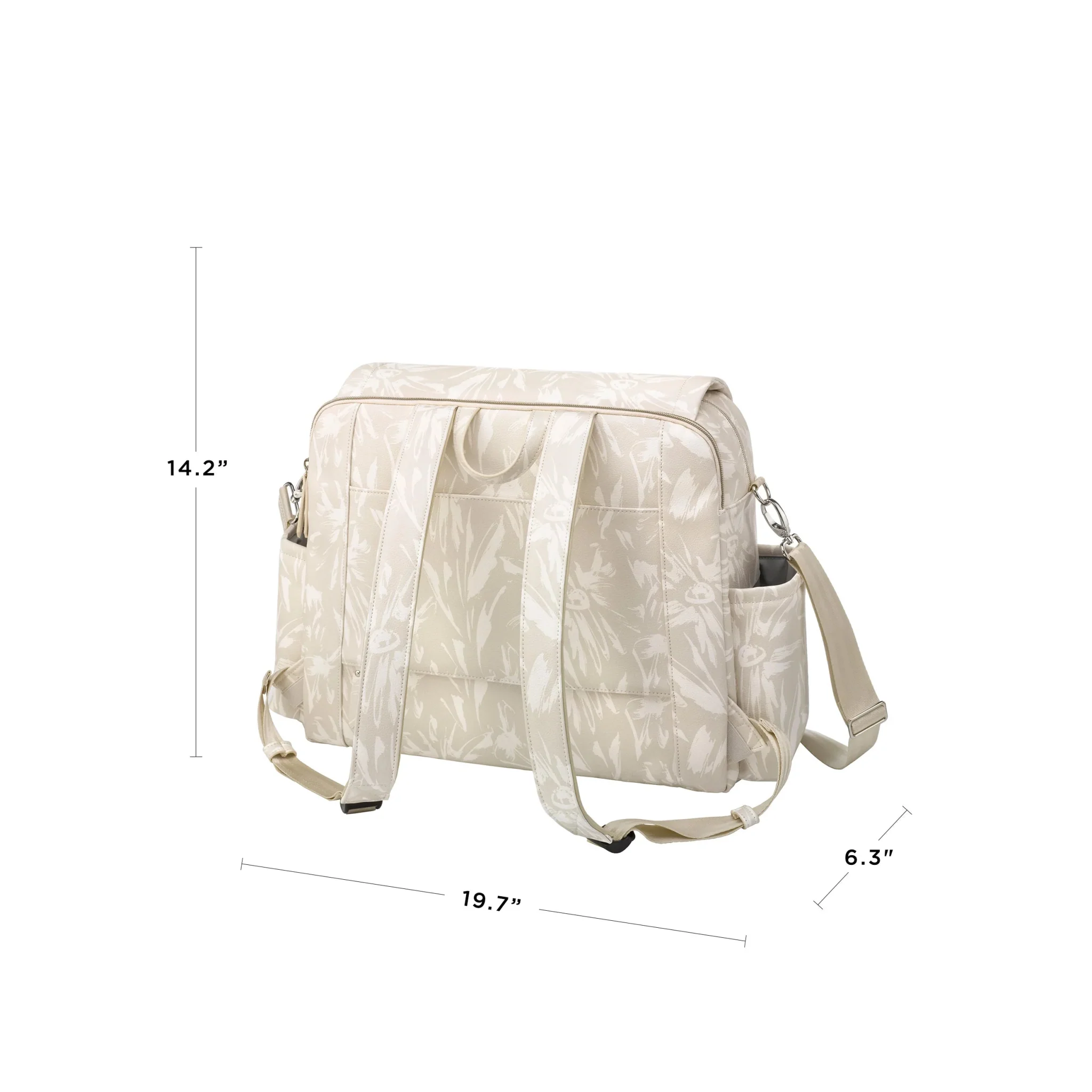 Boxy Backpack Deluxe in Linen Blossoms - Image 8