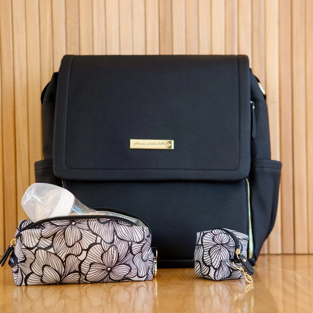 Boxy Backpack in Black Matte Leatherette - Image 6
