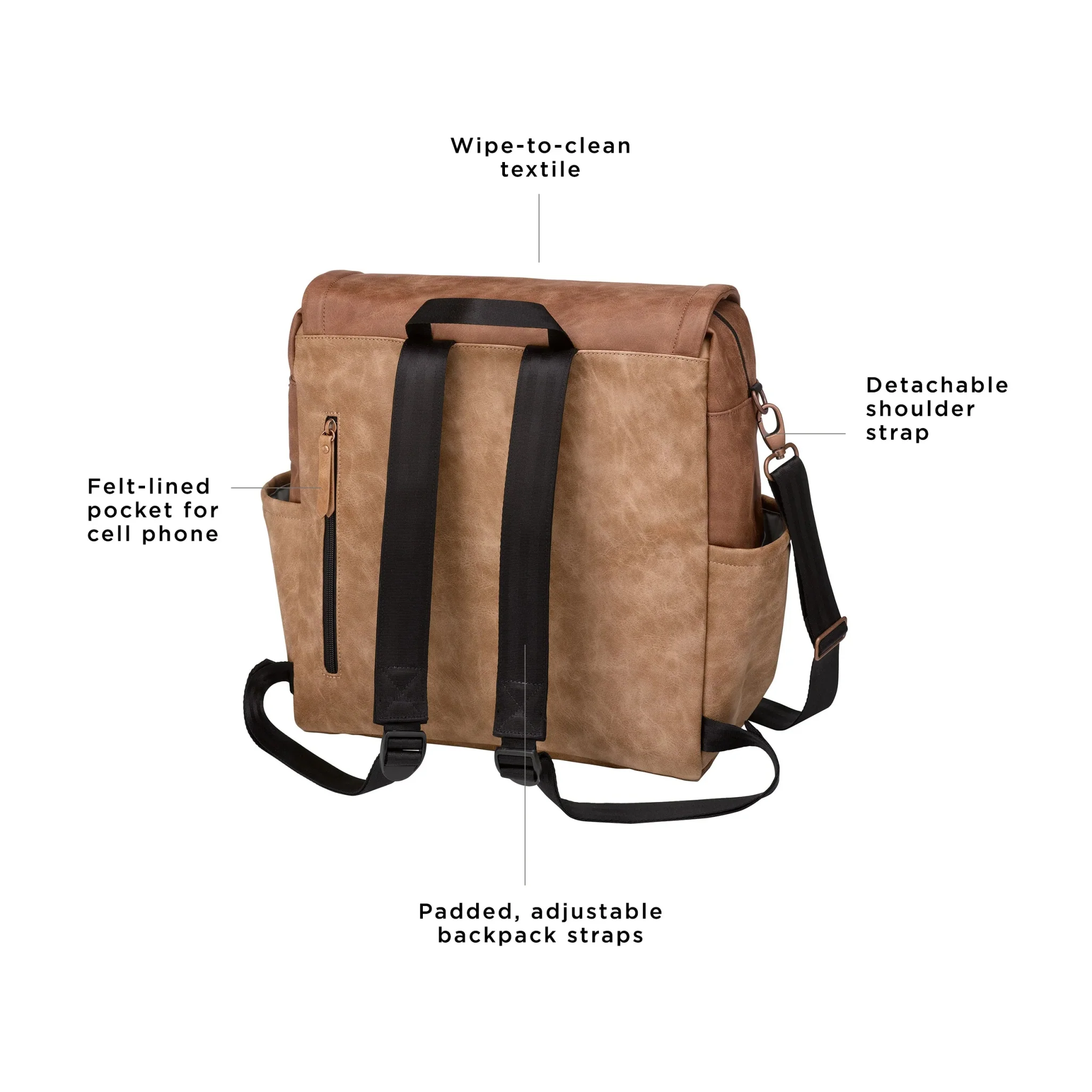 Boxy Backpack in Brioche - Image 4