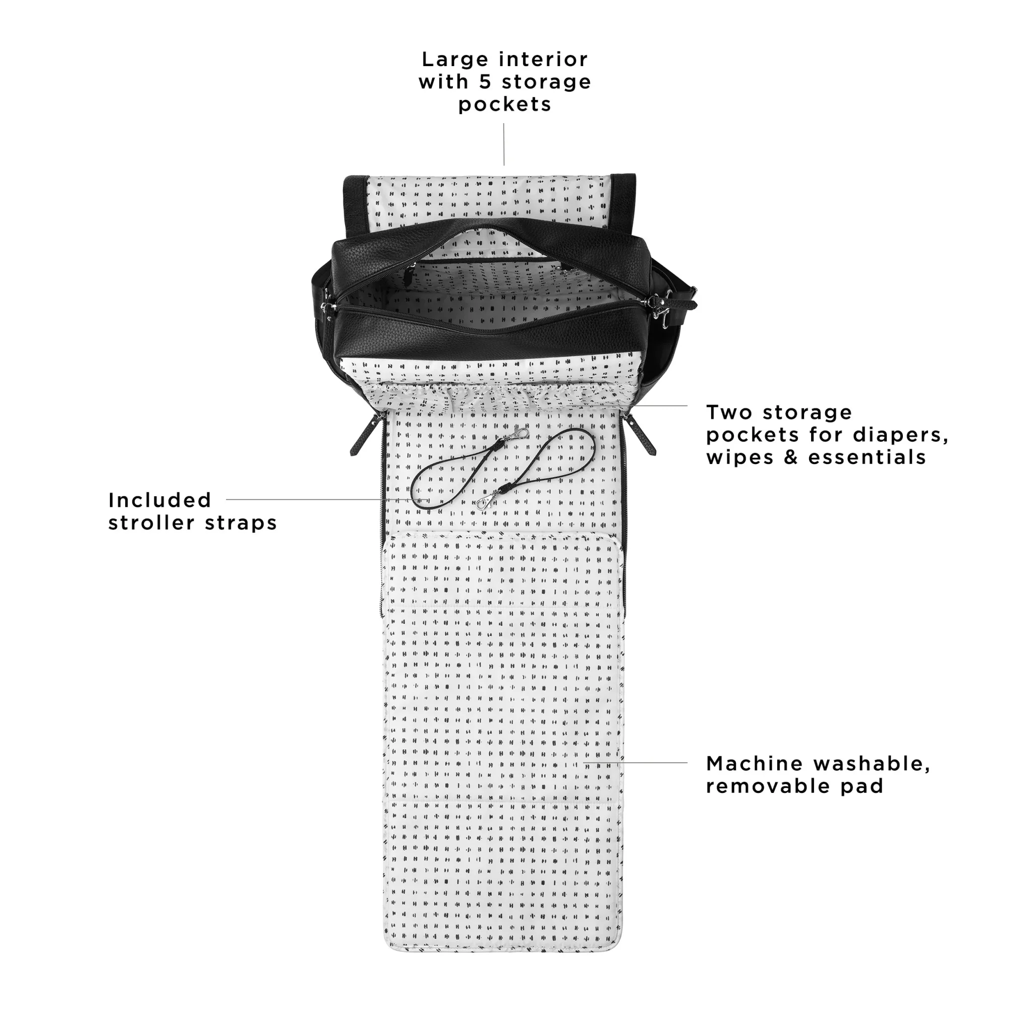 Boxy Backpack in Ebony - Image 3