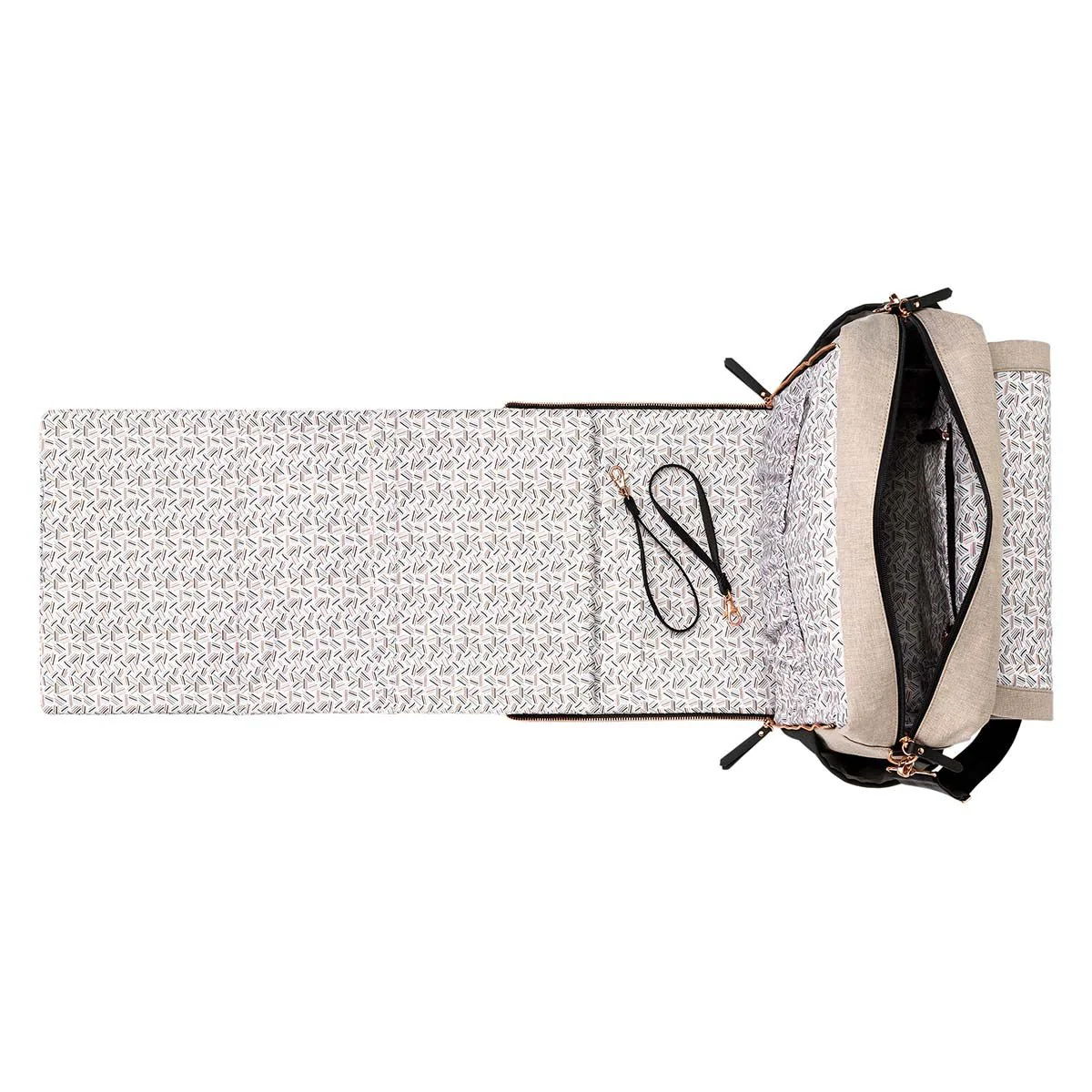 Boxy Backpack in Sand/Black & Criss-Cross Sling Bundle - Image 3