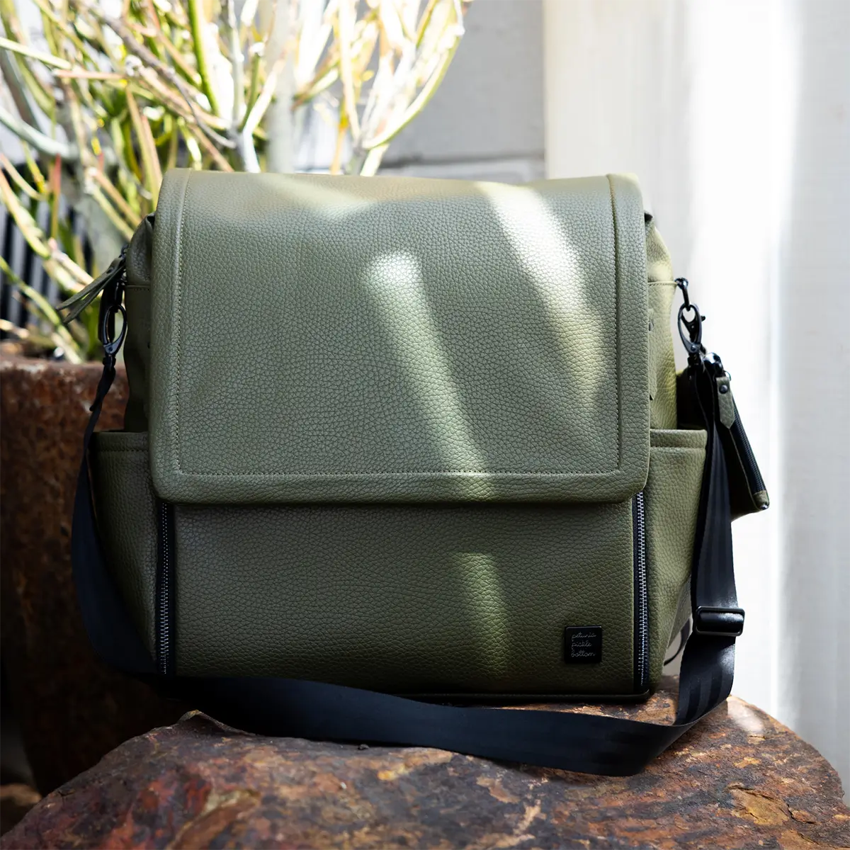 Boxy Backpack in Olive - Image 3