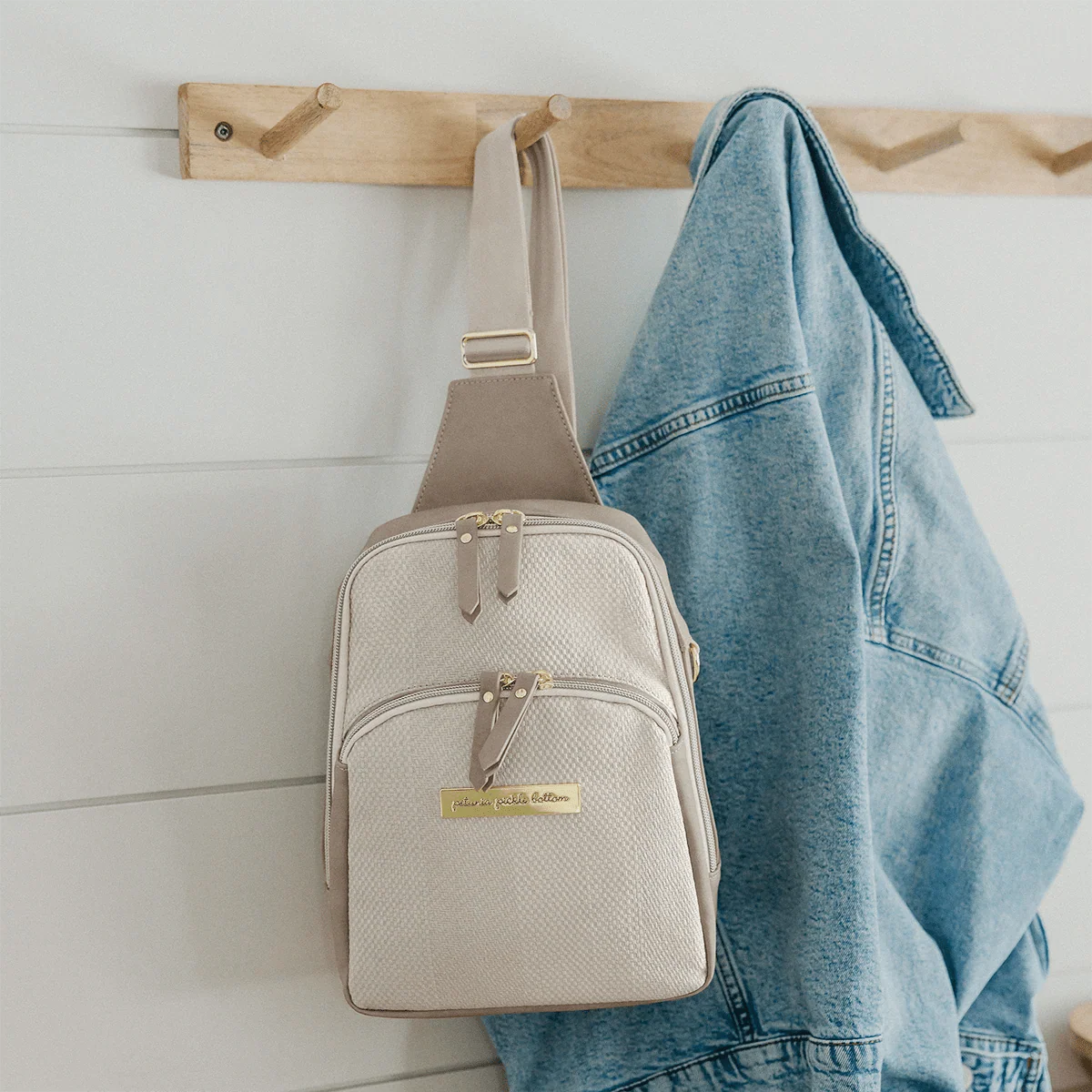 Criss-Cross Sling in Grey Matte Cable Stitch - Image 6