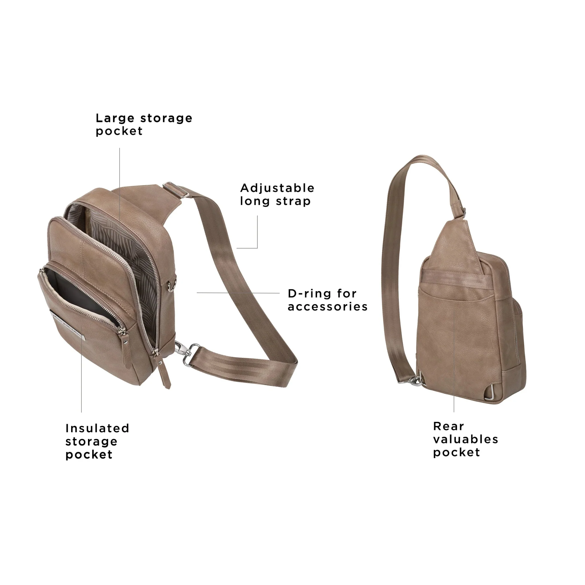 Criss-Cross Sling in Mink - Image 3