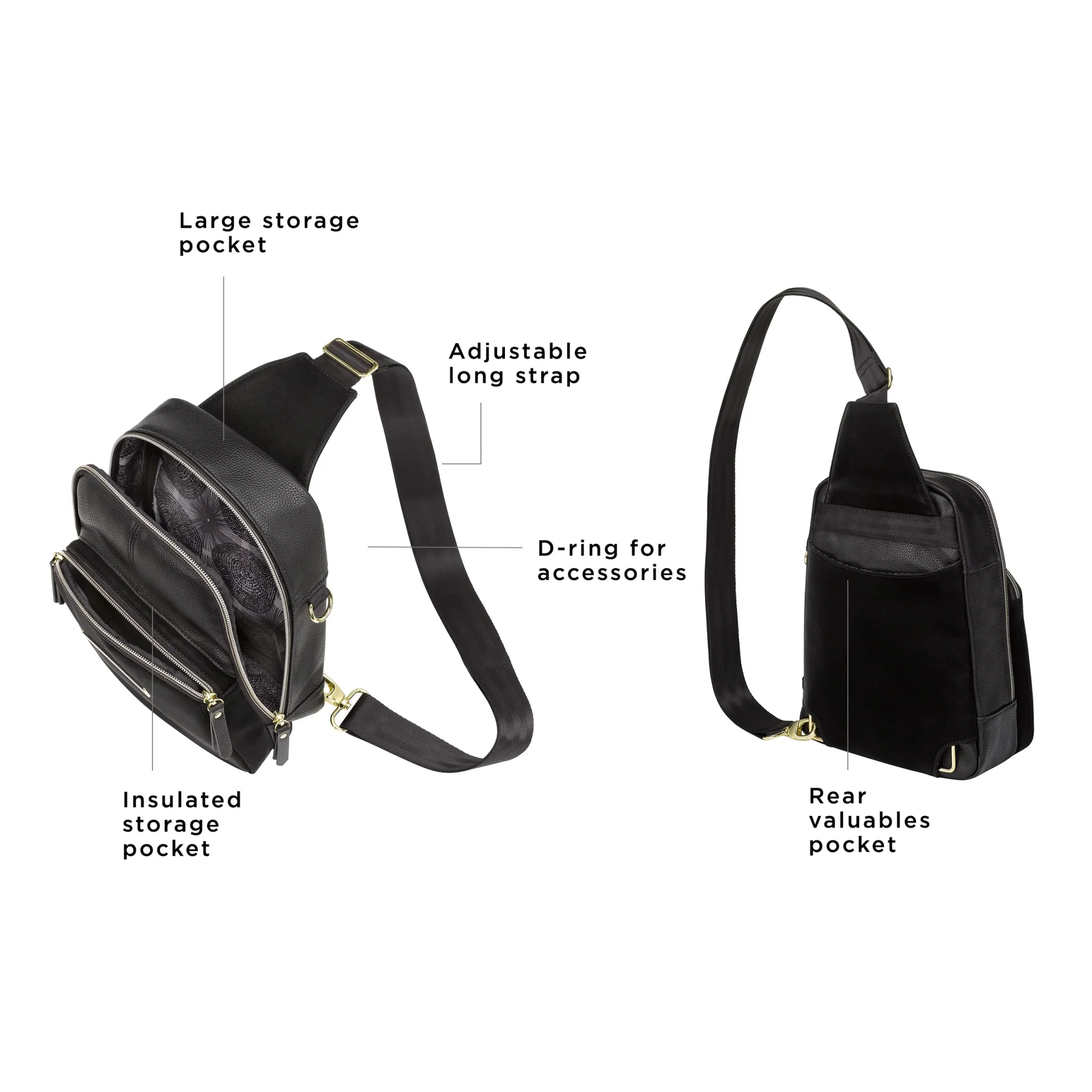 Criss-Cross Sling in Twilight Black - Image 3