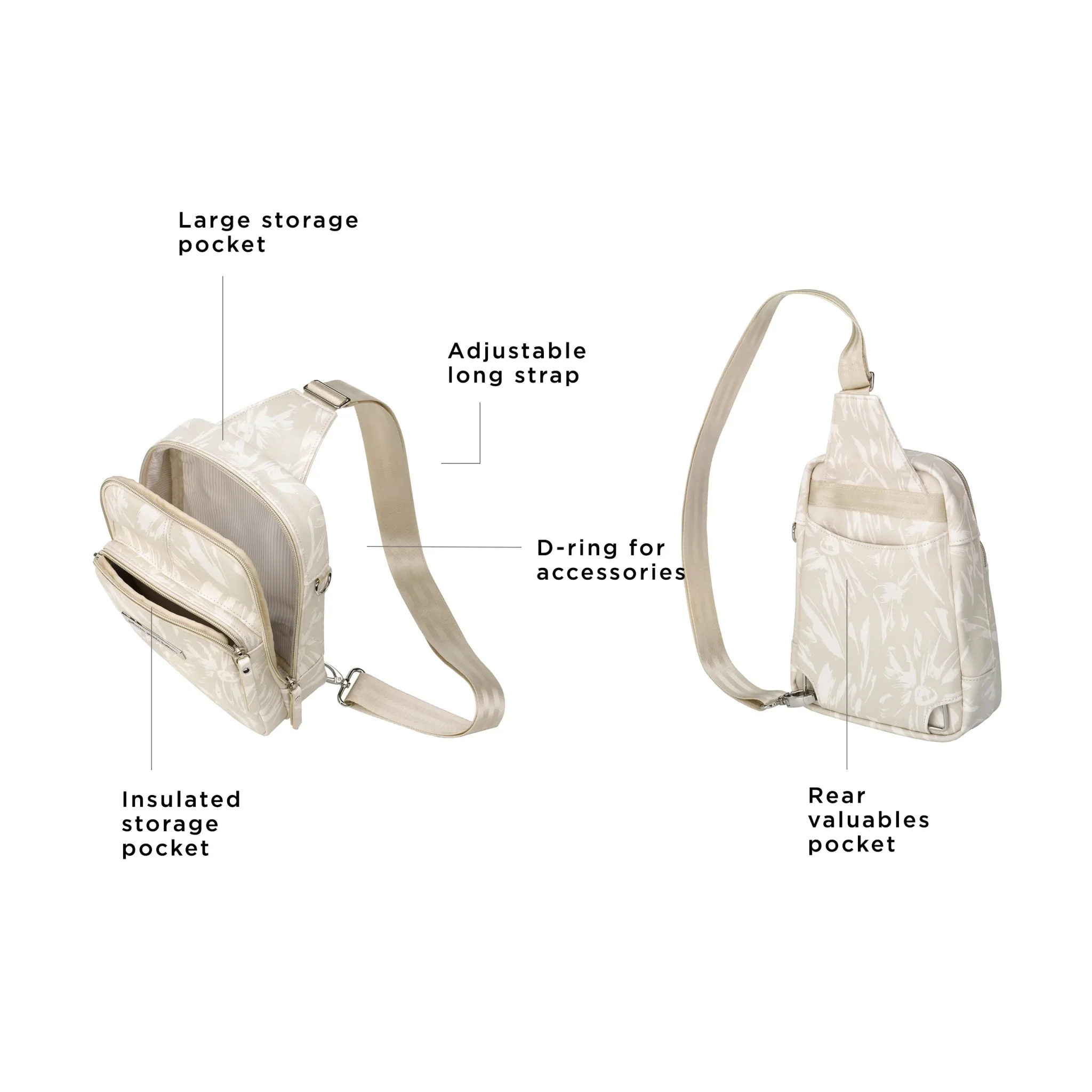 Criss-Cross Sling in Linen Blossoms - Image 3