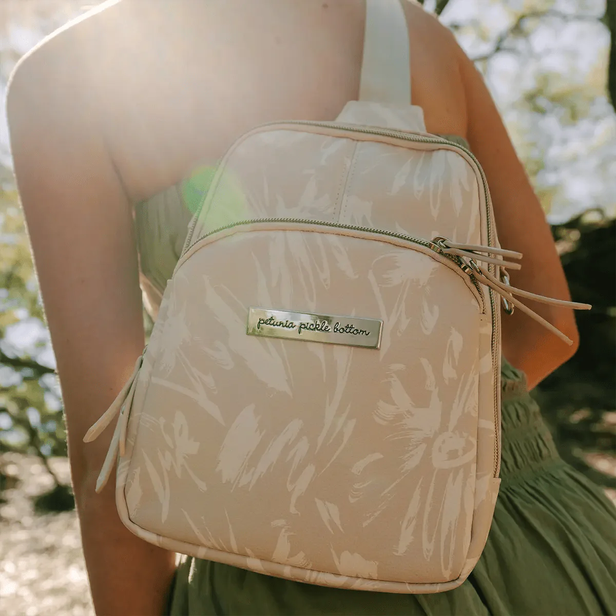 Criss-Cross Sling in Linen Blossoms - Image 4