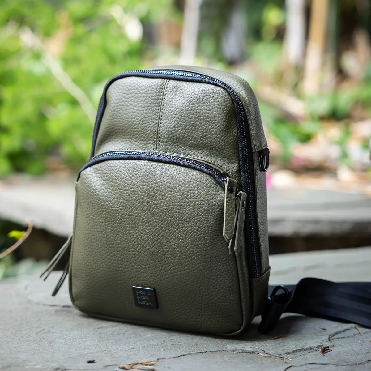 Criss-Cross Sling in Olive - Image 5