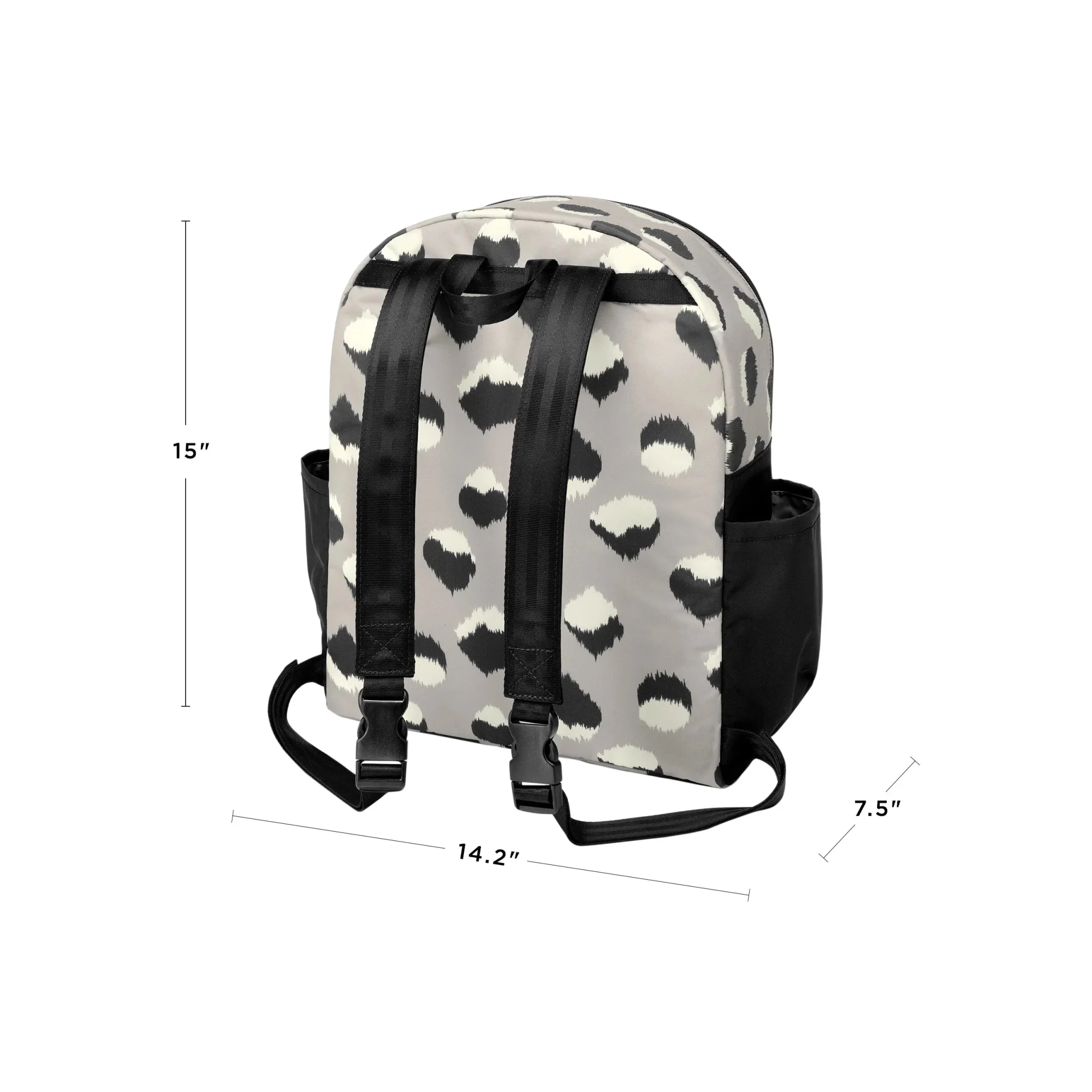 District Backpack Diaper Bag in Inkblot Ikat - Image 4