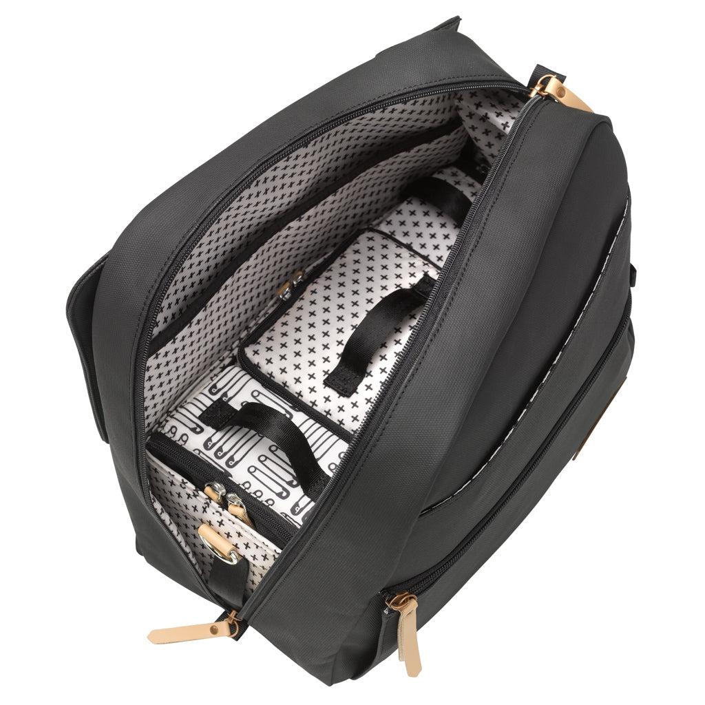Meta Backpack in Black Matte Canvas, Deluxe Kit & Stroller Clips Bundle - Image 3
