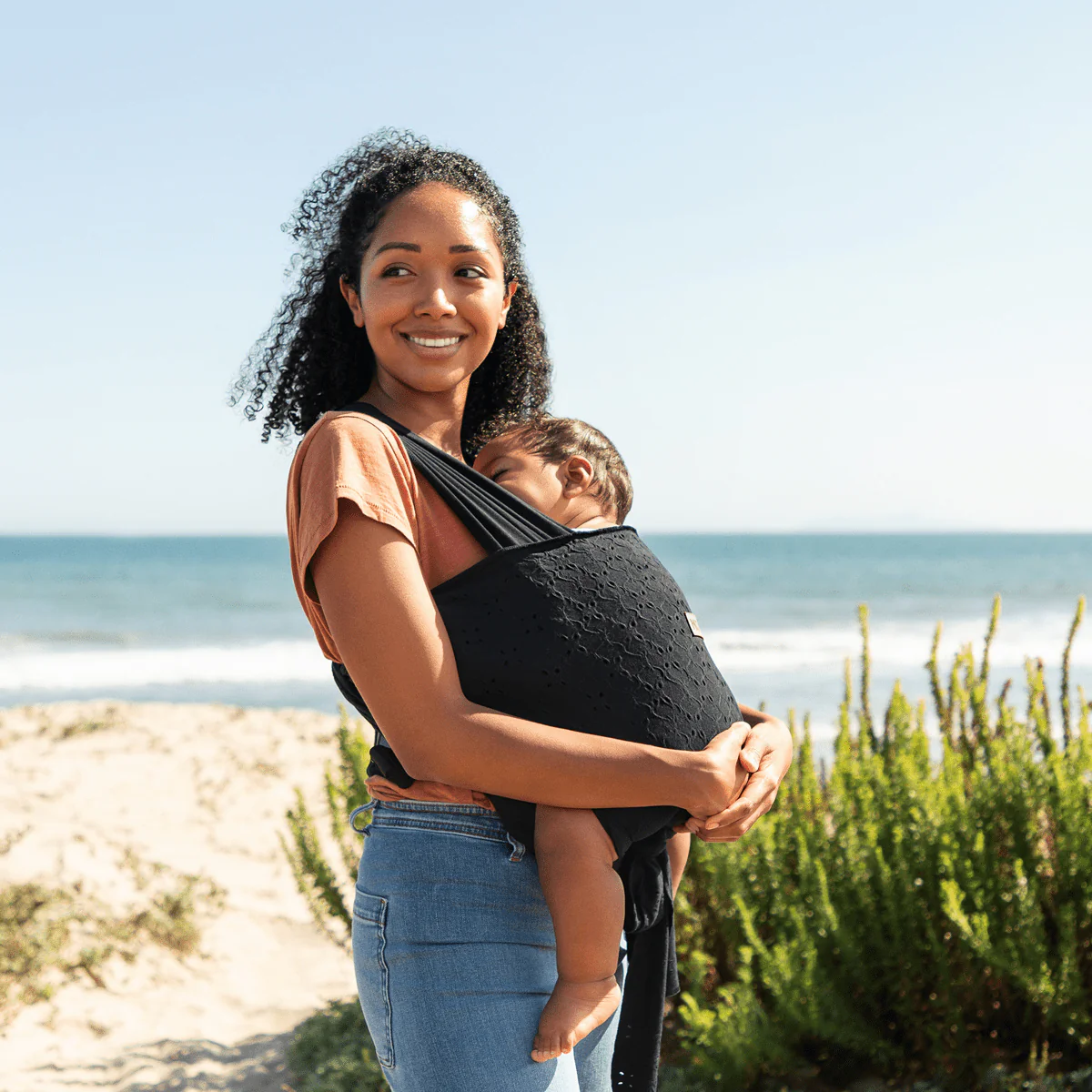 Petunia Pickle Bottom x MOBY Wraps - Black Eyelet Bundle - Image 3