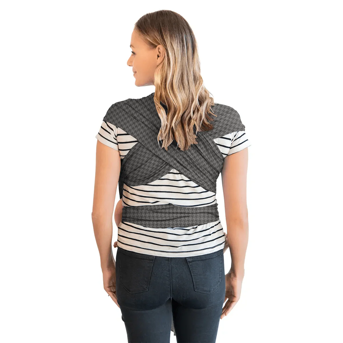 Petunia Pickle Bottom x MOBY Classic Wrap in Houndstooth - Image 5