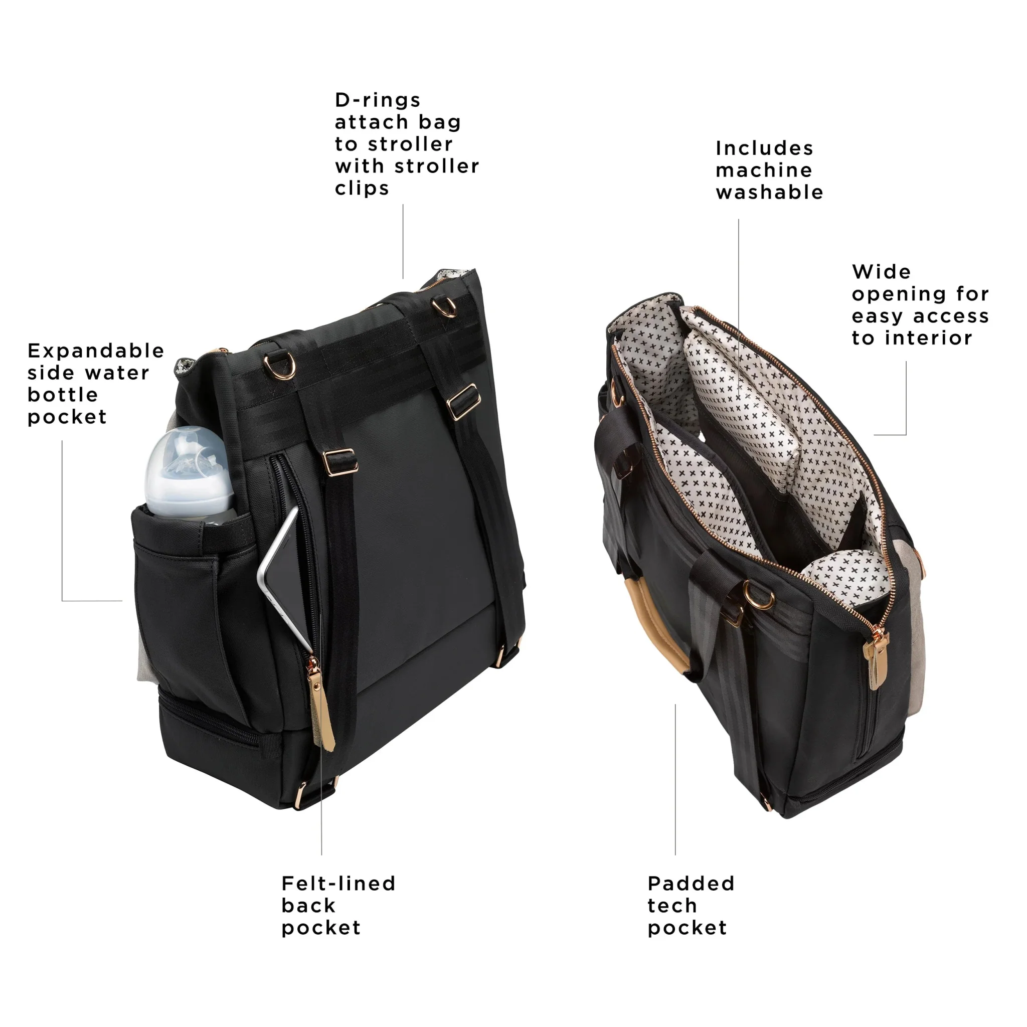 Pivot Pack in Black/Sand - Image 3