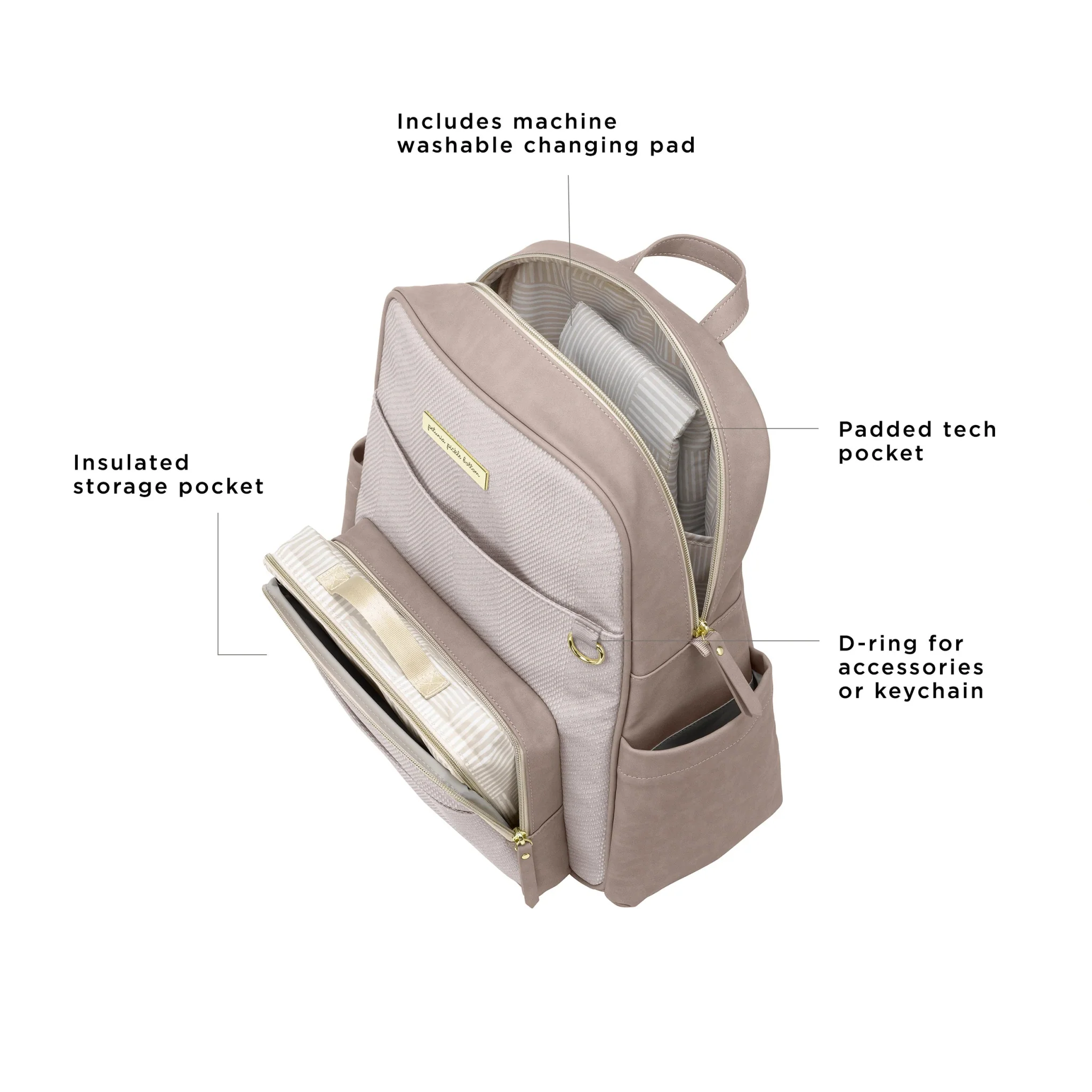 Sync Backpack in Grey Matte Cable Stitch - Image 4