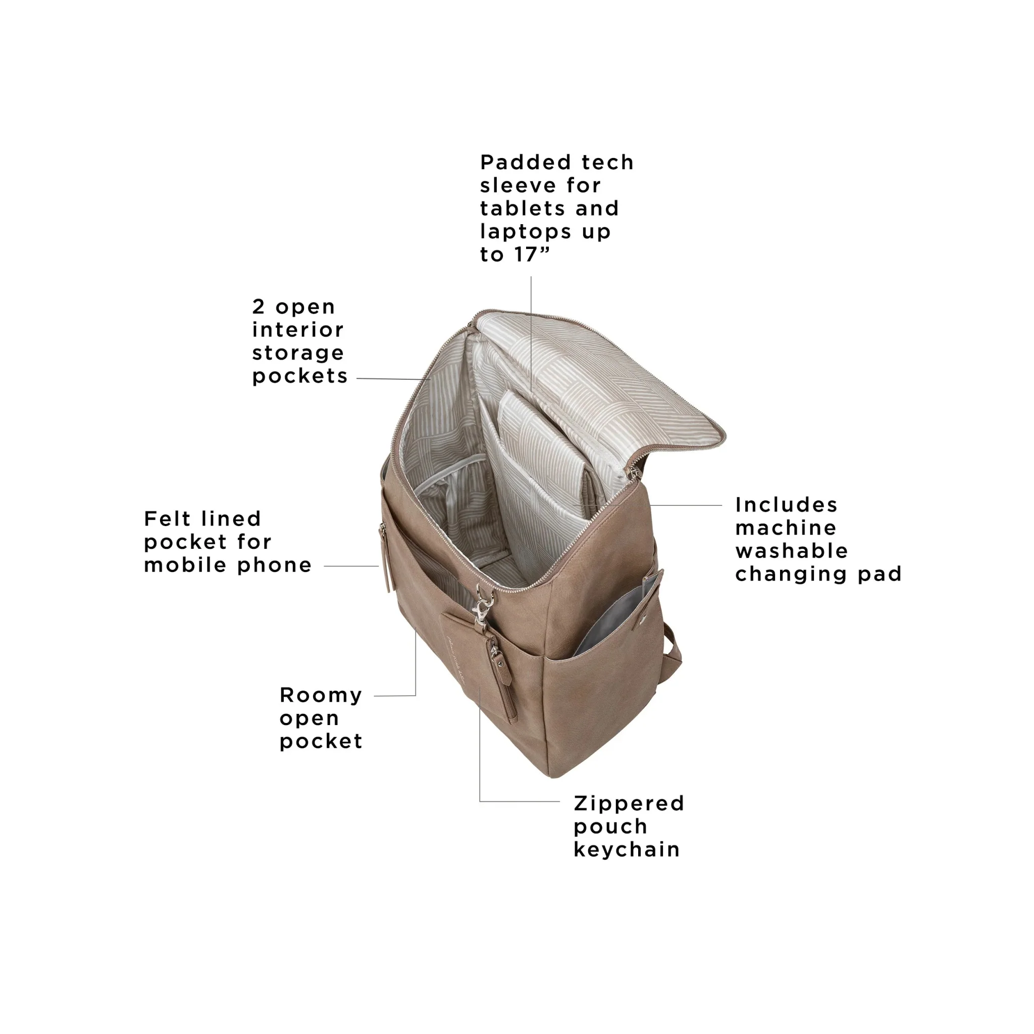 Tempo Backpack in Mink - Image 3