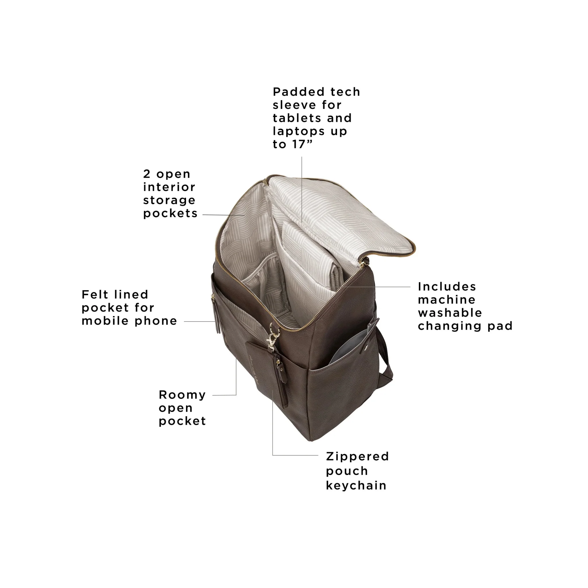 Tempo Backpack in Saddle - Image 3