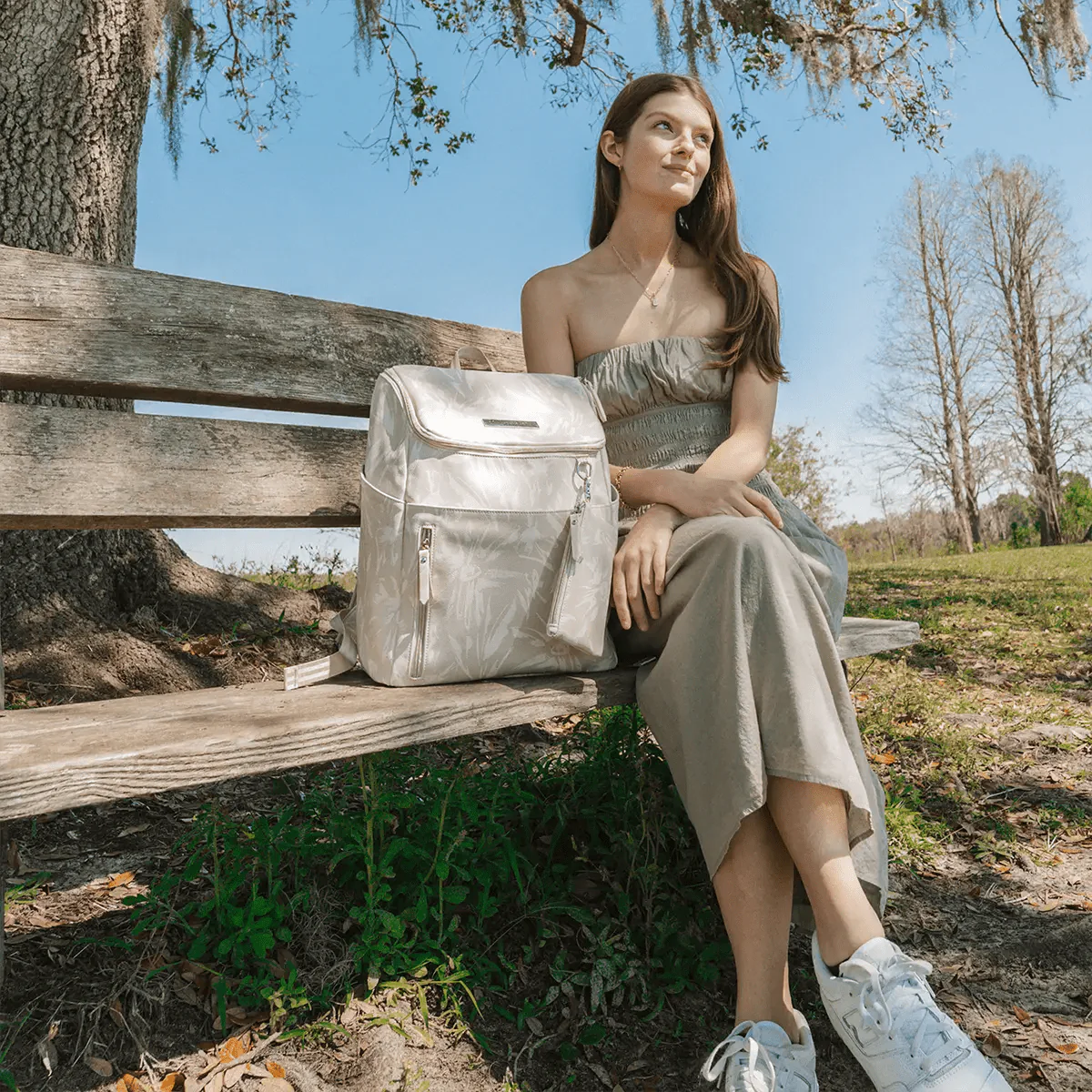 Tempo Backpack in Linen Blossoms - Image 7