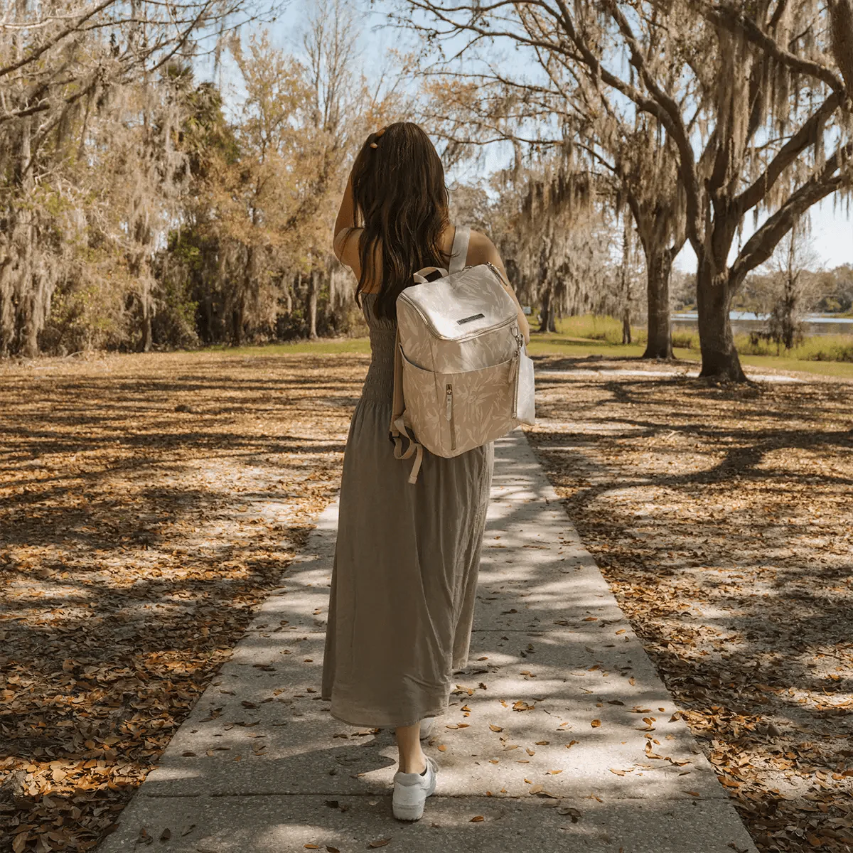 Tempo Backpack in Linen Blossoms - Image 8
